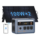 OSCAL PowerMax 1800 1024Wh with 2×100W Solar panel