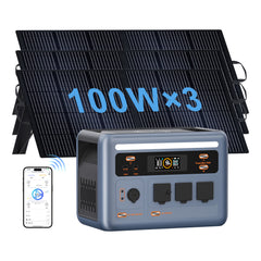 OSCAL PowerMax 1800 1204Wh With 3×100W Solar Panel