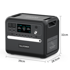 TALLPOWER V2400 Power Station Size