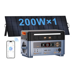 OSCAL Powermax 2400 Pro with 200W solar panel