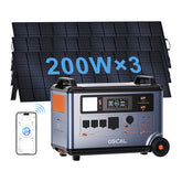 OSCAL PowerMax 3600 With 3×200W Solar Panel