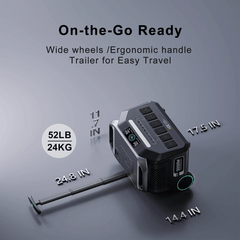 IEE P3200 Portable Power Station 3200W/2048Wh