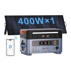 OSCAL Powermax 2400 Pro Power Station with 400W solar panel