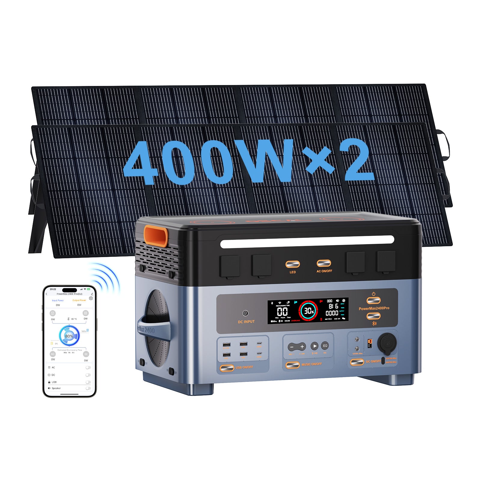 OSCAL PowerMax 2400 Pro 2016Wh With 2×400W