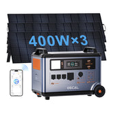 OSCAL PowerMax 6000 Solar Generator with 3×400W Solar Panel