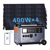 OSCAL PowerMax 3600 With 4×400W solar panel