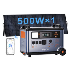 OSCAL PowerMax 3600 With 500W Solar Panel
