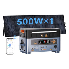 OSCAL PowerMax 2400 Pro 2016Wh With 500W Solar Panel