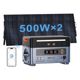 OSCAL PowerMax 2400 Pro With 2×500W Solar Panel