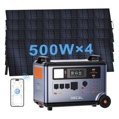 OSCAL PowerMax 6000 With 4×500W Solar Panel