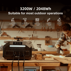 IEE P3200 Portable Power Station 3200W/2048Wh