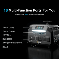 IEE P3200 Portable Power Station 3200W/2048Wh