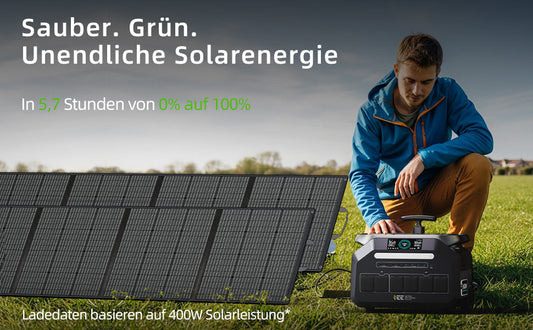 Portable Solar Generator With Solar Panel