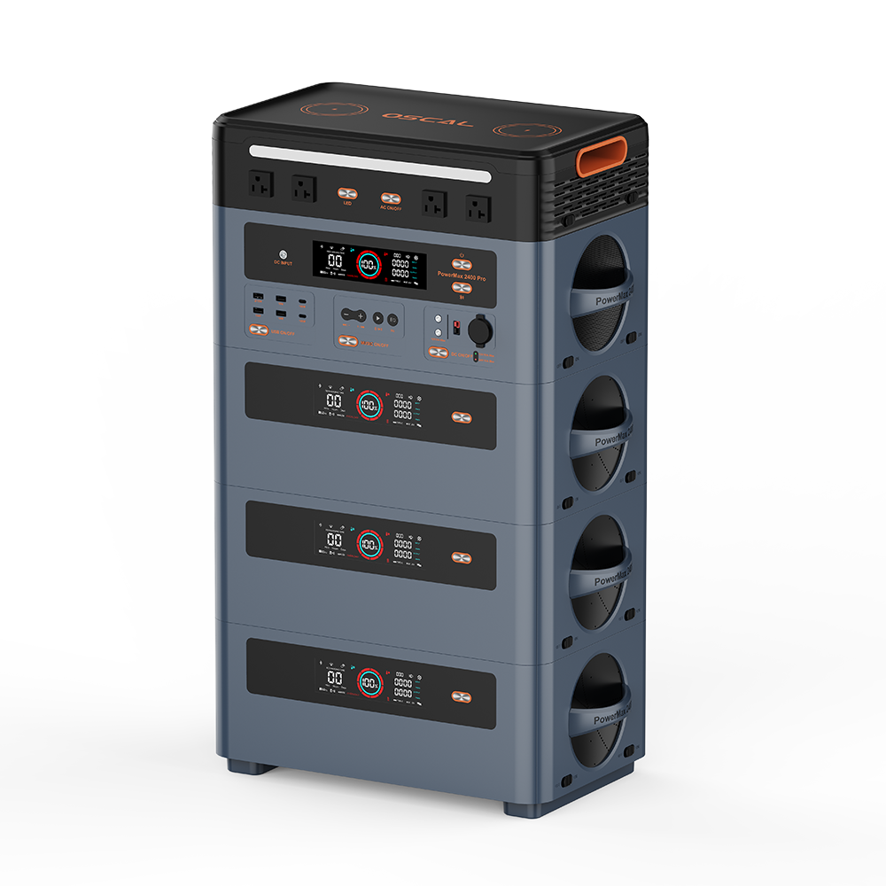 OSCAL Powermax 2400 Pro Power Station with 3*BP2400 Pro Expansion Battery