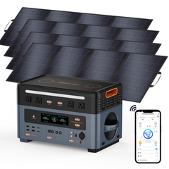OSCAL PowerMax 2400 Pro 2400W/2016Wh with 4×200W ,On e Off Grid,