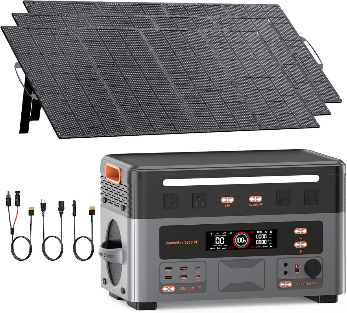 OSCAL 3600PE+200W*3 Solar panels