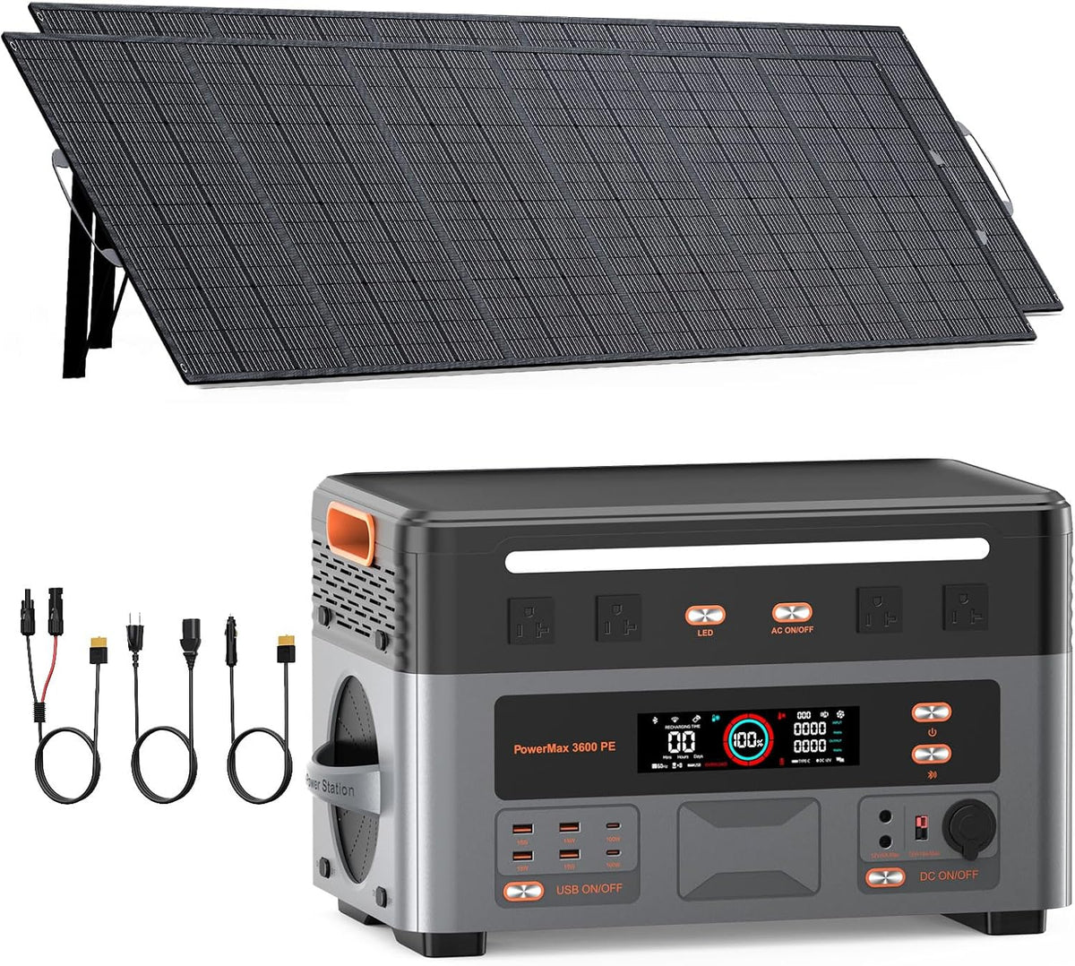 OSCAL 3600PE+500W*2 Solar panel