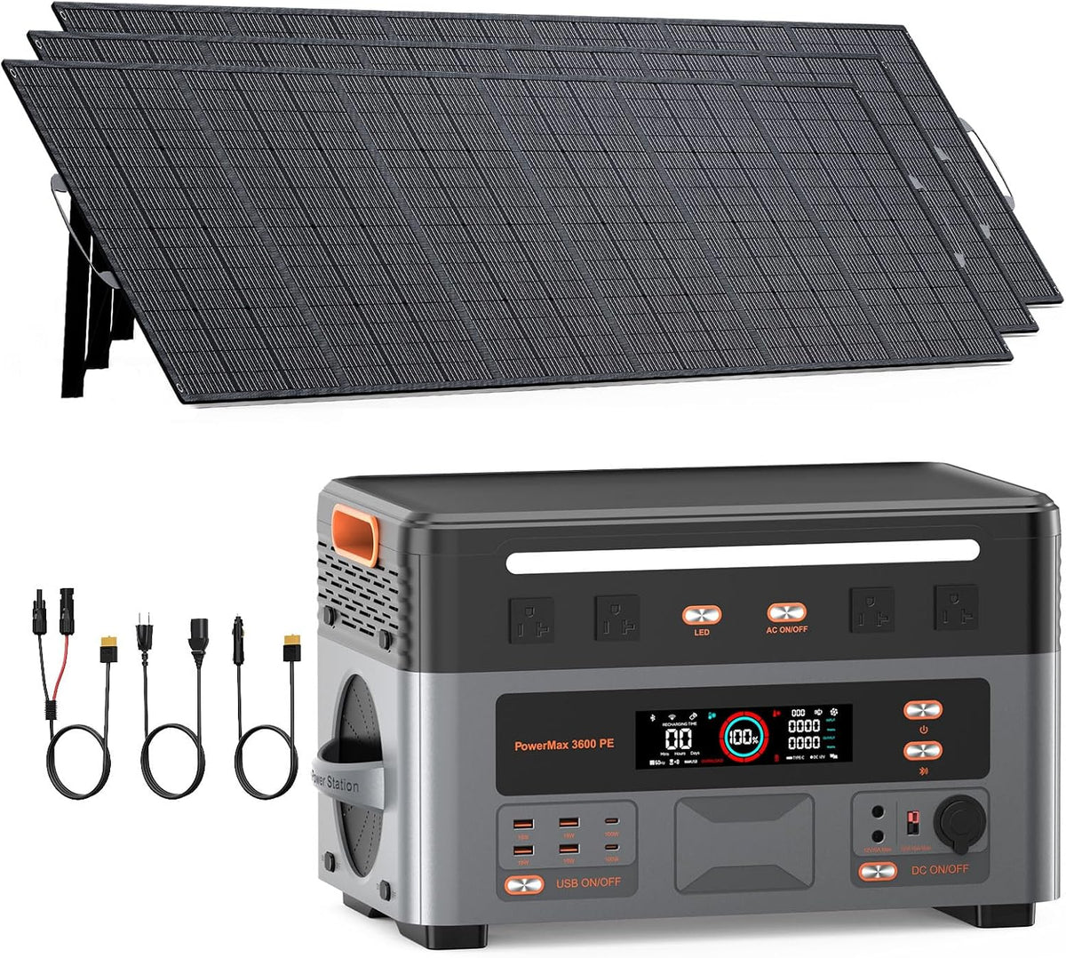 OSCAL 3600PE+500W*3 Solar panels