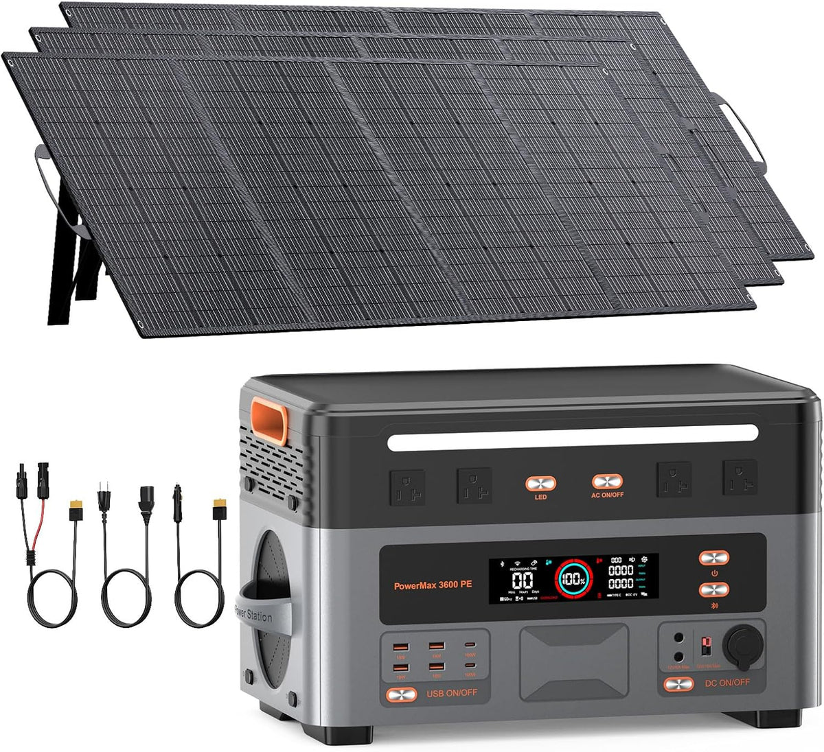 OSCAL 3600PE+400W*3 Solar panels